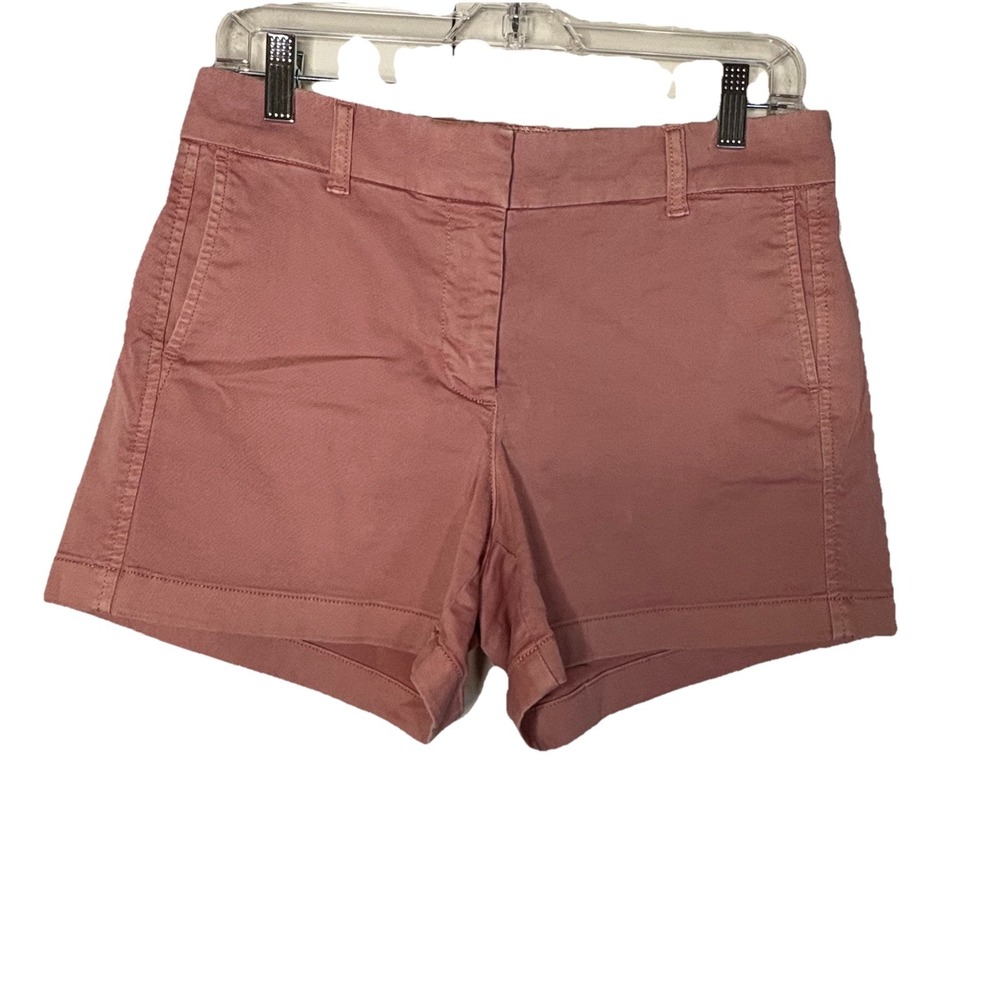 J. Crew  Stretch Chino Shorts Womens Size 6 Pink